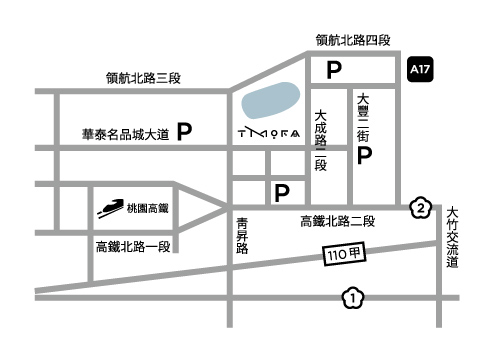 橫山書法藝術館周邊地圖