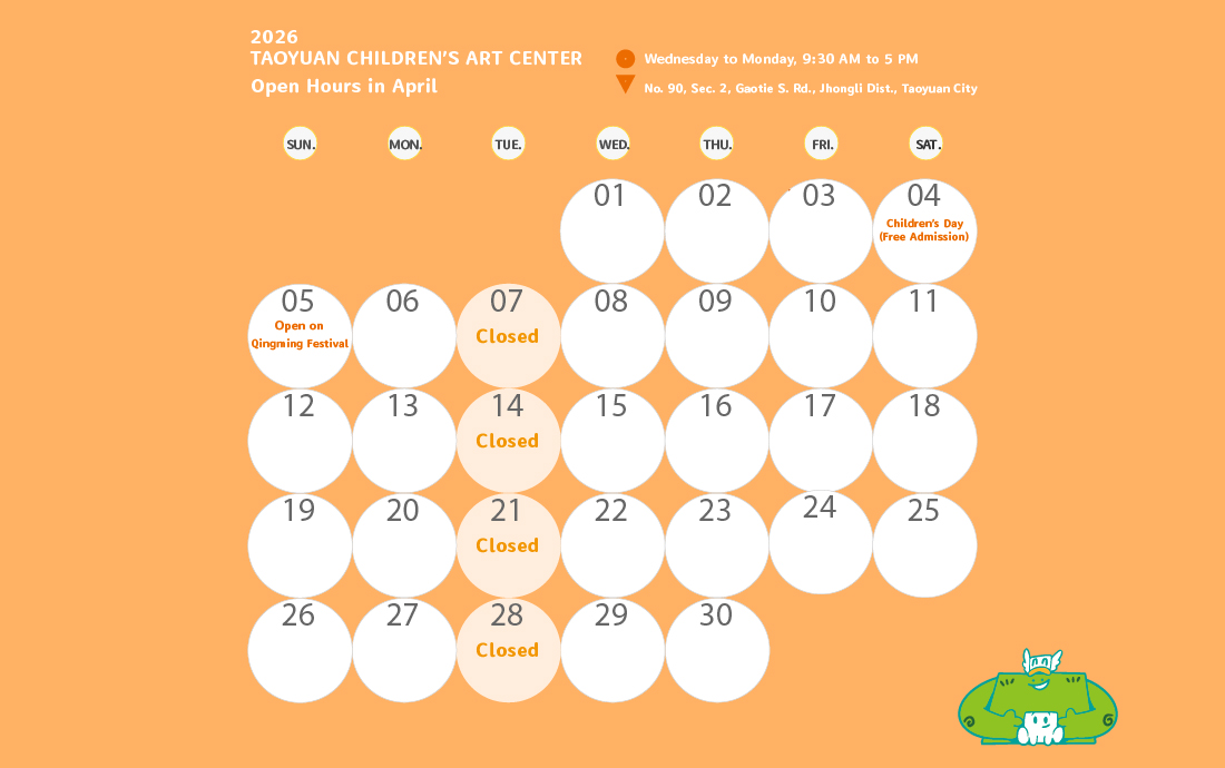 The TCAC Opening Days from April to June 2026