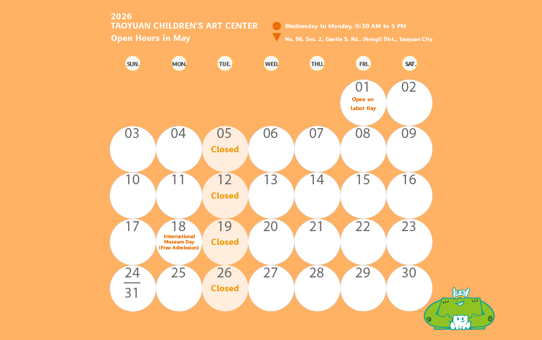 The TCAC Opening Days from April to June 2026