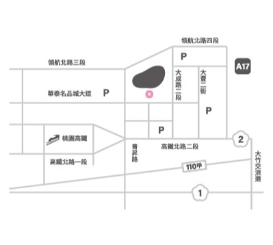 橫山書法藝術館周邊地圖